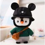 Peluche pingouin tendre idéale pour les enfants en hiver