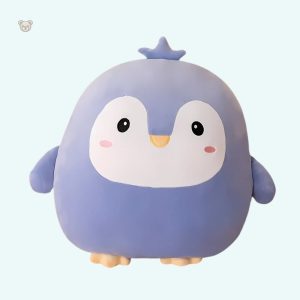 Peluche pingouin ronde douce idéale pour les câlins d'hiver