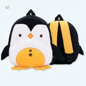 Peluche pingouin doux sac à dos pour enfant en hiver