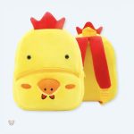 Peluche poule douce en sac à dos pour enfant câlin