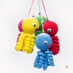 Poulpe tressé bleu, compagnon idéal pour les petits