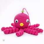 Doux poulpe rose, compagnon idéal pour les enfants câlins