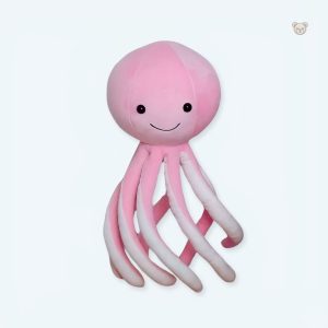 Peluche poulpe rose mignon et doux pour câlins