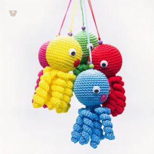 Doudou poulpe océan en peluche, idéal pour les câlins