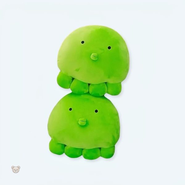 peluche-poulpe-verte-oreiller-doux-confort-ocean-1 Peluche poulpe verte douce pour un confort océanique