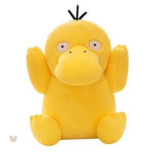 Peluche Psykokwak Pokémon jaune, douce et attachante