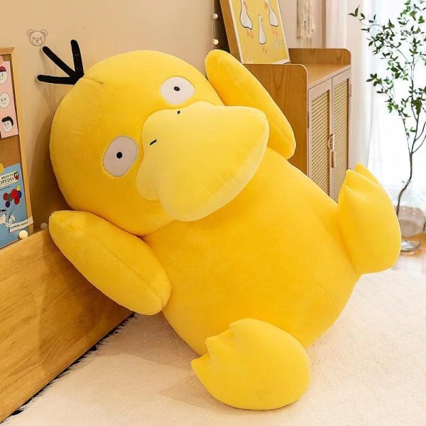 Psykokwak jaune en peluche, parfait pour les fans de Pokémon