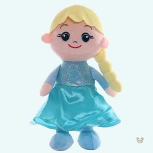 Peluche douce Reine des Neiges pour un hiver magique