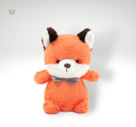 Peluche renard bébé avec nœud papillon