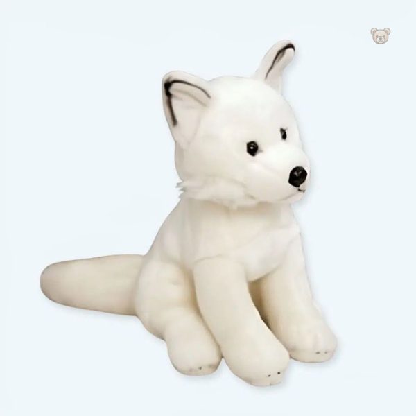 peluche-renard-blanc-des-montagnes-1 Peluche renard blanc des montagnes, douce et câline