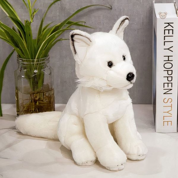 Tendre peluche de renard, parfaite pour les moments de jeu