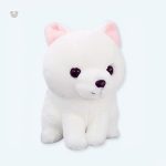 Peluche renard blanc Kawaii douce et câline pour enfants