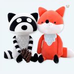 Peluche renard doux et câlin pour un automne chaleureux