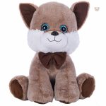 Renard en peluche moelleux, parfait pour un espace cosy