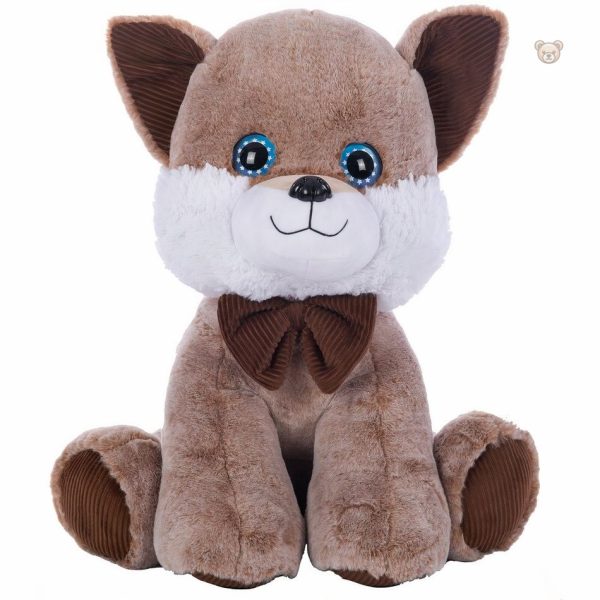 Renard en peluche moelleux, parfait pour un espace cosy