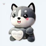 Peluche renard géant douce pour câlins d'hiver