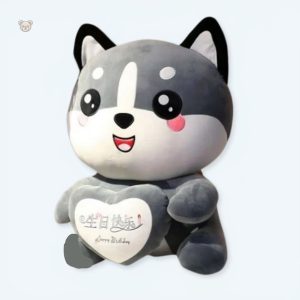 Peluche renard géant douce pour câlins d'hiver