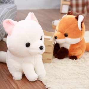 Peluche renard mignon à tête grosse