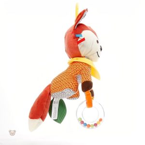 Peluche suspendue en forme de renard, coloris variés
