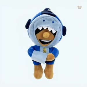 Peluche requin doux Léon de Brawl Stars pour enfants