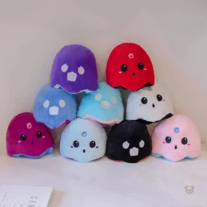 Peluche réversible fantômes d'Halloween