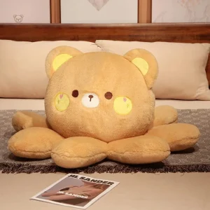 Peluche réversible ourson brun