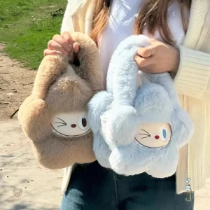 Sac à main en peluche style Labubu pour l'hiver