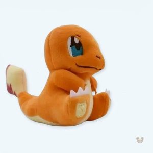 Peluche Salamèche assis douce pour enfants, thème Pokémon