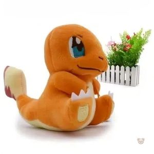 Peluche Salamèche mignonne, idéale pour les fans de Pokémon