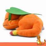 Peluche douce Salamèche endormie pour le réconfort