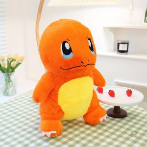 Peluche Salamèche Pokémon orange feu