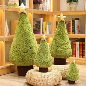 Peluche sapin de Noël avec étoile décorative