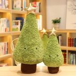 Peluches de Noël : sapin vert avec étoile