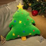 Jouet en peluche sapin de Noël aux couleurs vives