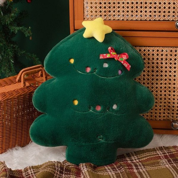 Peluche festive sapin de Noël multicolore