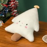 Peluche de Noël en forme de sapin coloré