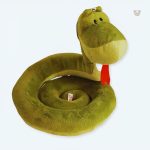 Peluche serpent doux et sonore pour enfants