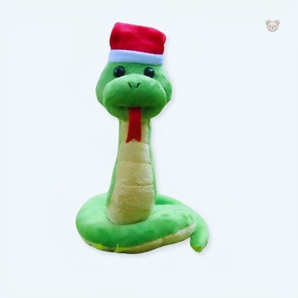 peluche-serpent-noel-doux-vert-enfant-calin-hiver-1 Peluche serpent doux vert pour câlins d'hiver enfant