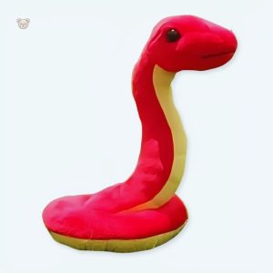 Peluche serpent rouge douce pour câlins dans la chambre d'enfant