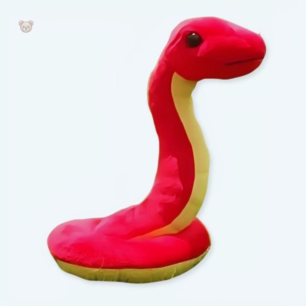 peluche-serpent-rouge-doux-calin-enfant-chambre-1 Peluche serpent rouge douce pour câlins dans la chambre d'enfant