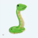 Peluche serpent vert doux pour chambre d'enfant jungle
