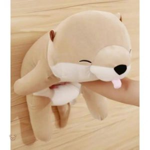 Peluche réconfortante Shiba inu en couleur beige