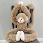 Singe en peluche à câliner, parfait pour les câlins