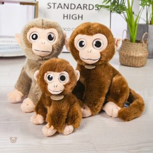 Peluche singe bavard et expressif pour enfants