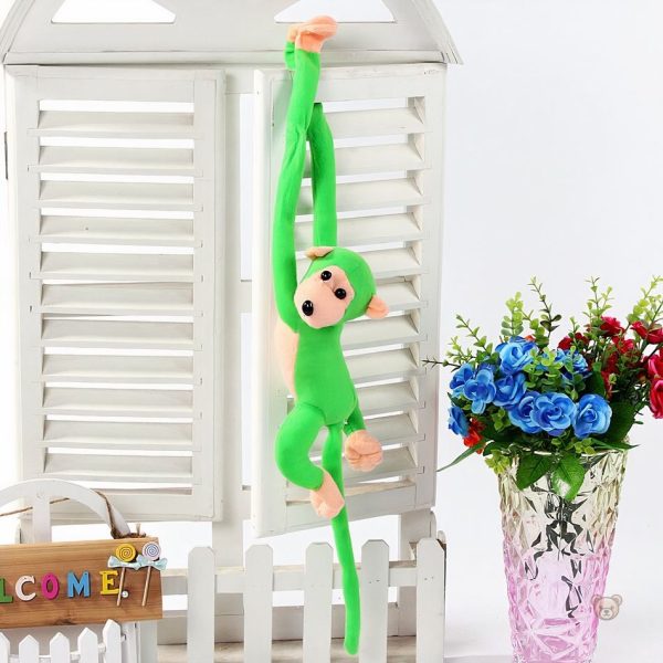 Peluche jungle kawaii, singe vert au design adorable