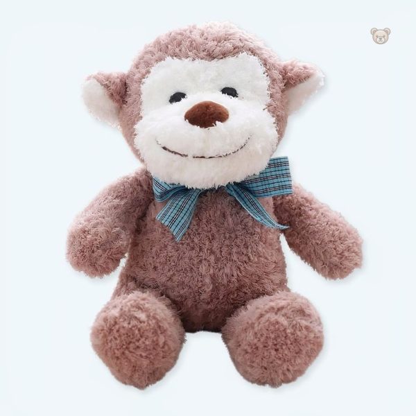 peluche-singe-marron-calin-enfant-douce-jungle-1 Peluche singe marron douce pour enfant
