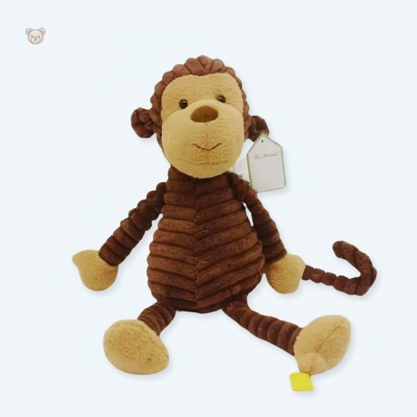peluche-singe-marron-doux-jungle-calin-enfant-1 Peluche singe marron doux pour câlins d'enfants