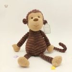 Doux singe en peluche, compagnon câlin pour les tout-petits