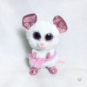Mignonne peluche souris grise, idéale pour les câlins d'enfants
