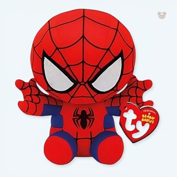 peluche-spiderman-heros-marvel-doux-enfant-amusant-1 Peluche SpiderMan douce pour enfants, héros Marvel amusant